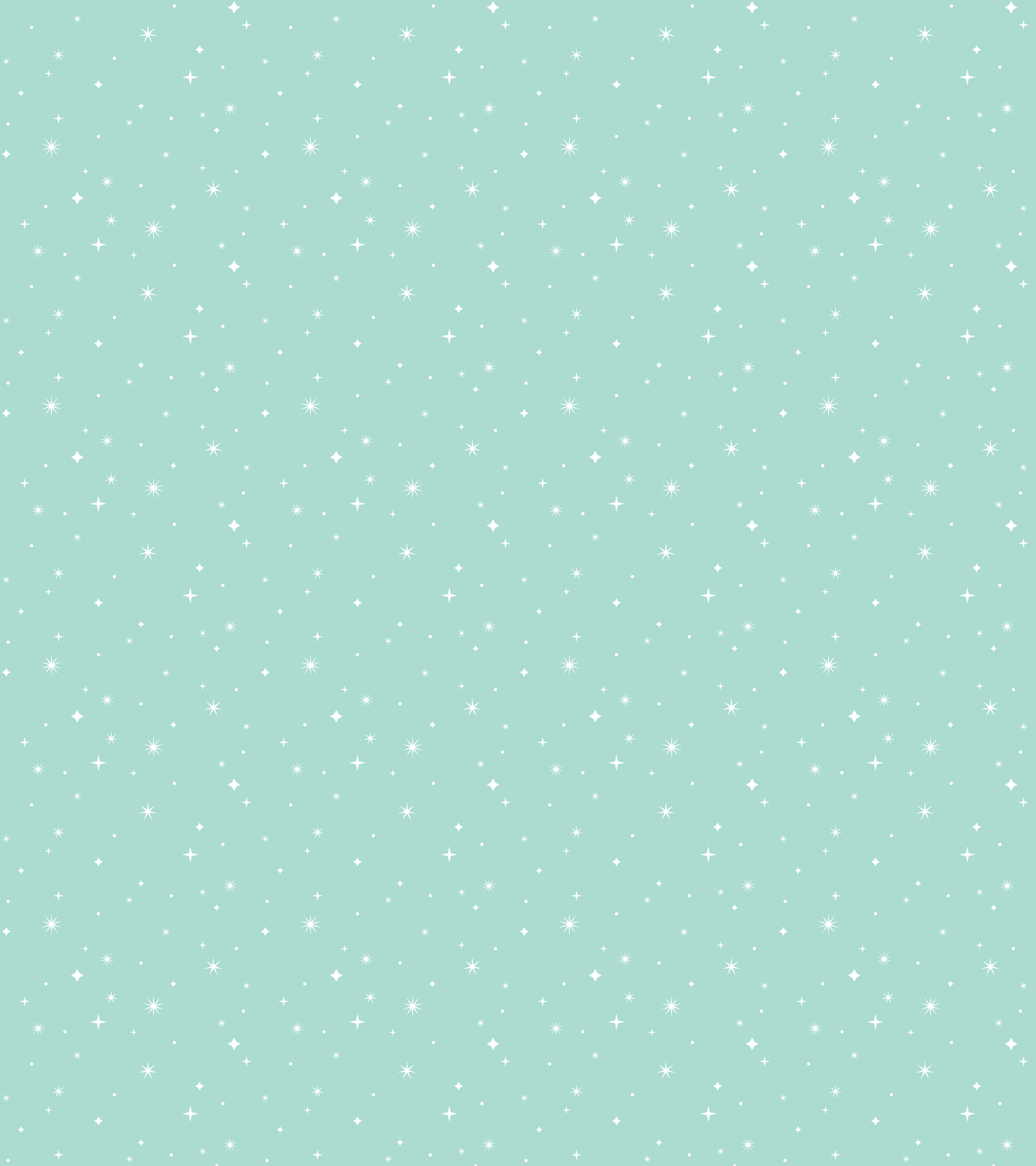 Twinkling Stars Mint Baby Blanket