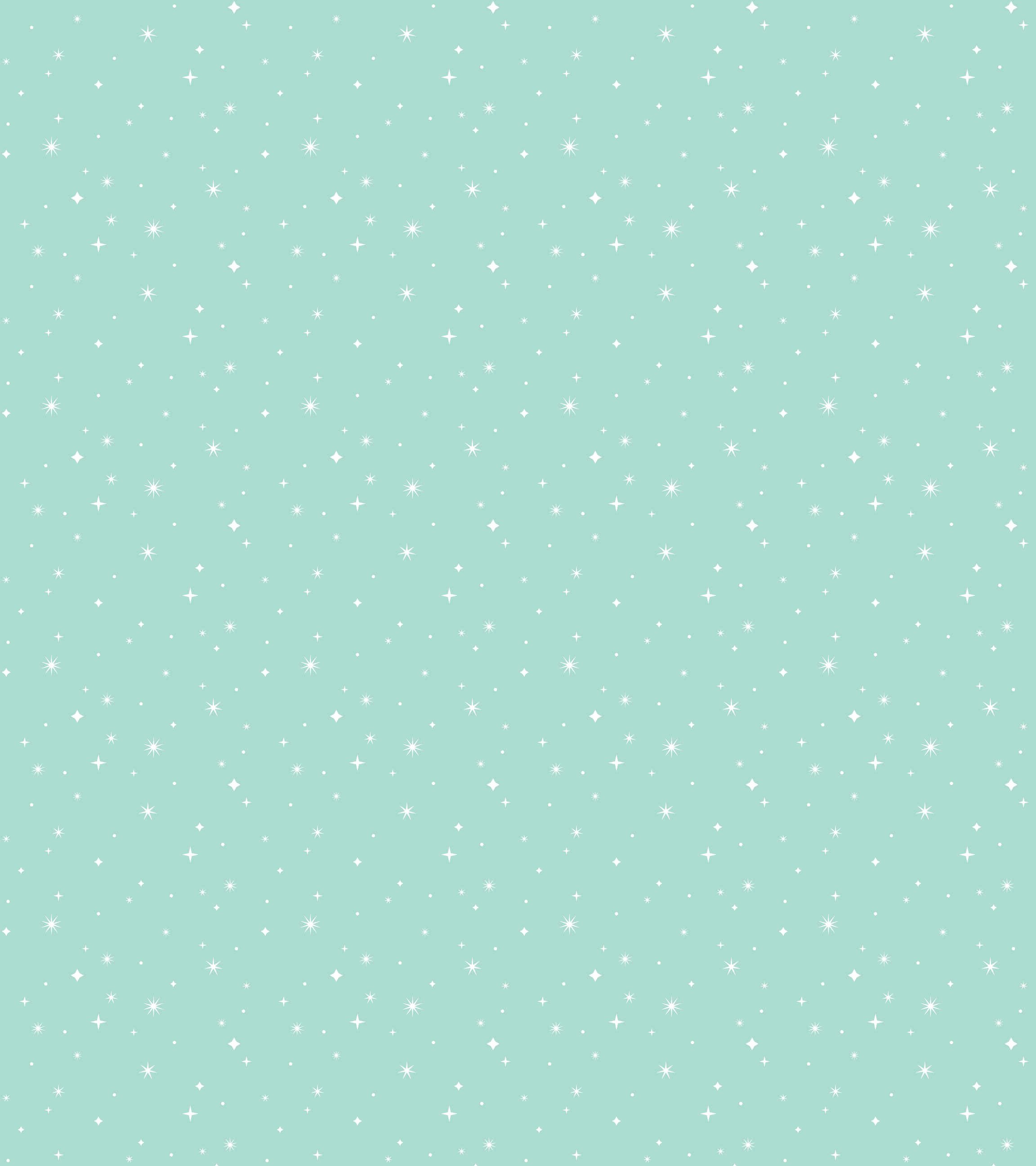 Twinkling Stars Mint Baby Blanket