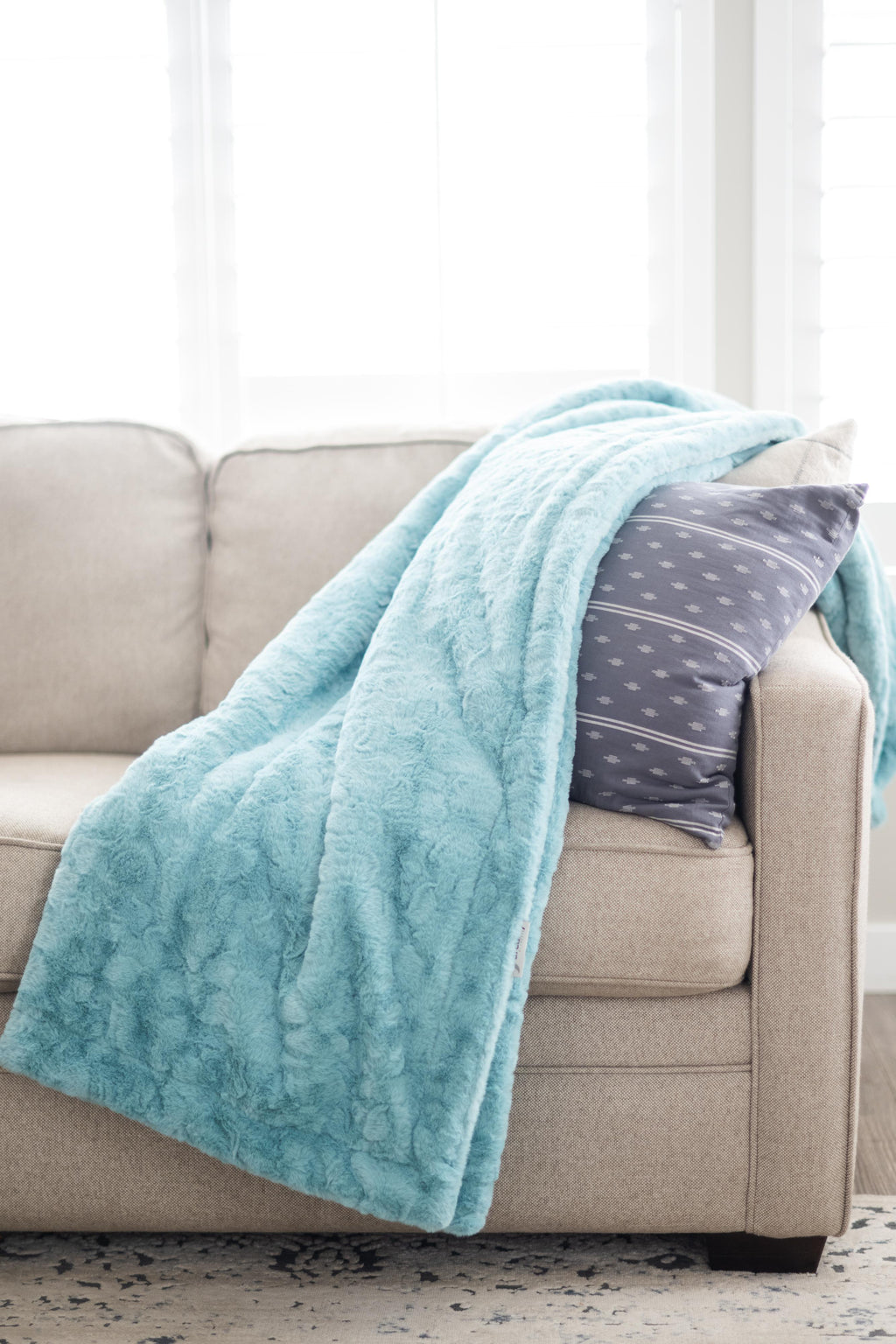 Caribbean Sea Blue Blanket