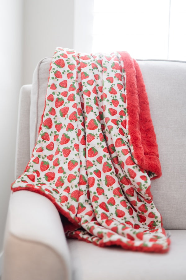Strawberry Fields Baby Blanket