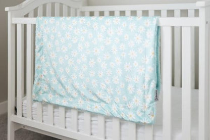 Dancing Daisies Sky Baby Blanket