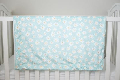 Dancing Daisies Sky Baby Blanket