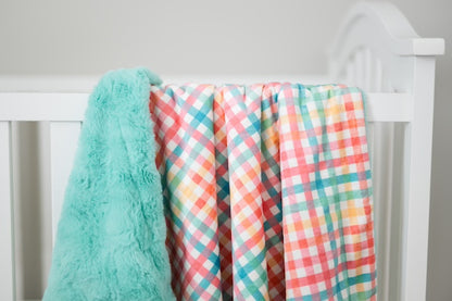 Spring Gingham Baby Blanket