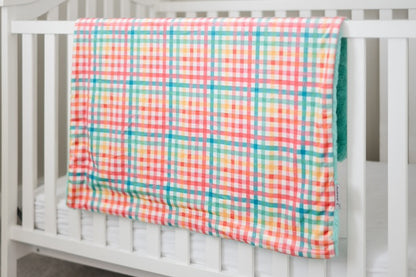 Spring Gingham Baby Blanket