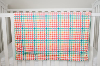 Spring Gingham Baby Blanket