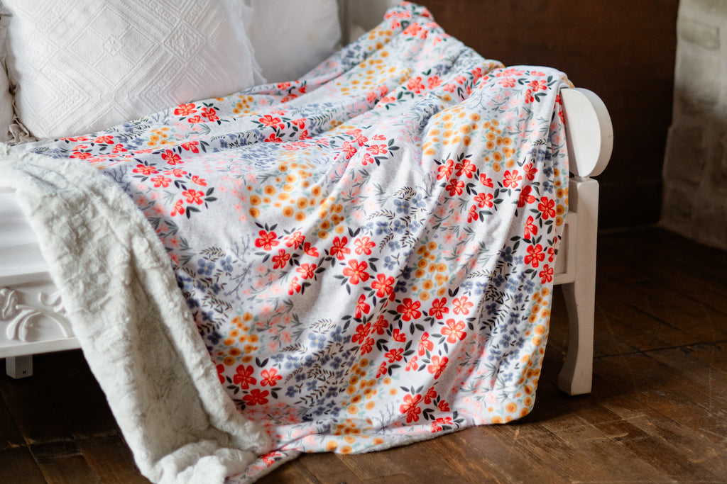 Farmhouse Floral Waffle Camisole - Baby Blanket