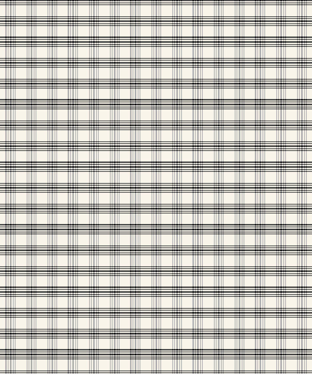Black & Cream Plaid