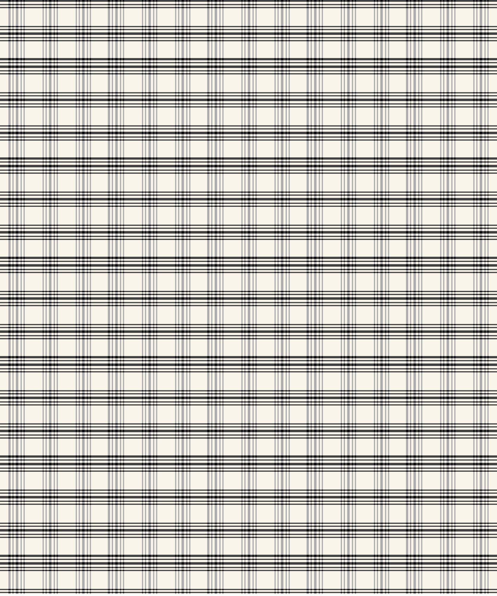 Black & Cream Plaid