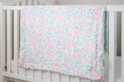 Mary's Rose Garden Baby Blanket