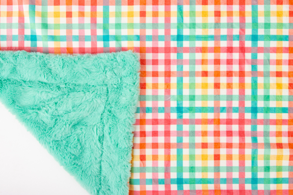 Spring Gingham Baby Blanket