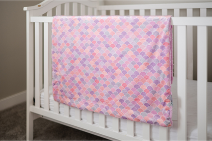 Blushing Mermaid Baby Blanket