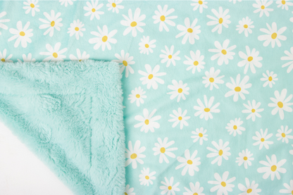 Dancing Daisies Sky Baby Blanket