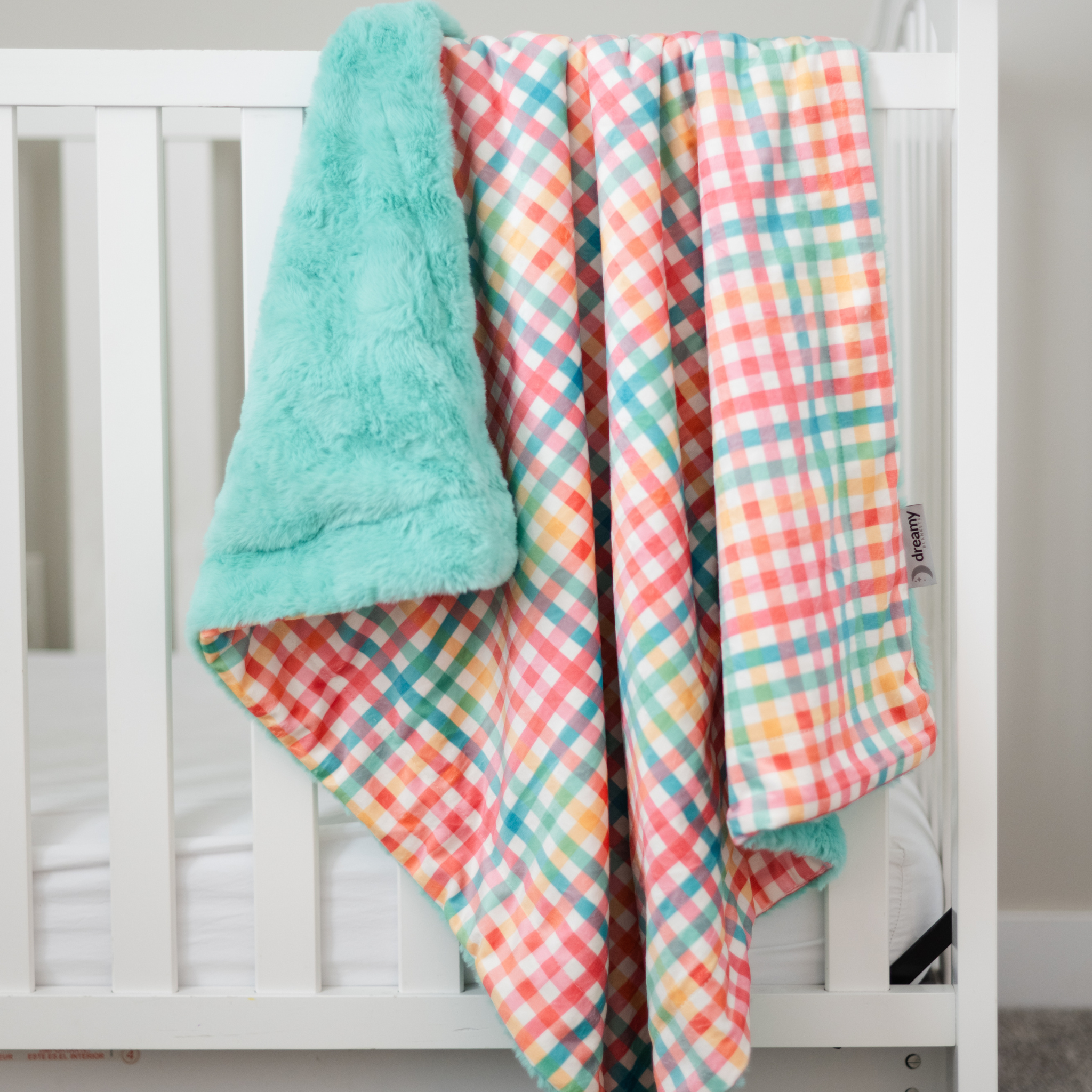 Spring Gingham Baby Blanket